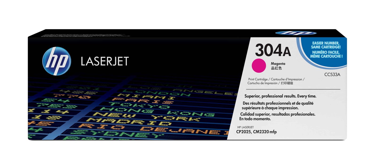 Toner HP LaserJet d’origine – 304A MAGENTA (CC533A) 1 Toner HP LaserJet d’origine – 304A MAGENTA (CC533A)
