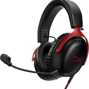 Casque Gamer avec fil HyperX Cloud III – Noir & Rouge (727A9AA)