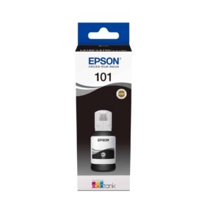 Epson 101 Noir – Bouteille d’encre Epson EcoTank d’origine (C13T03V14A)