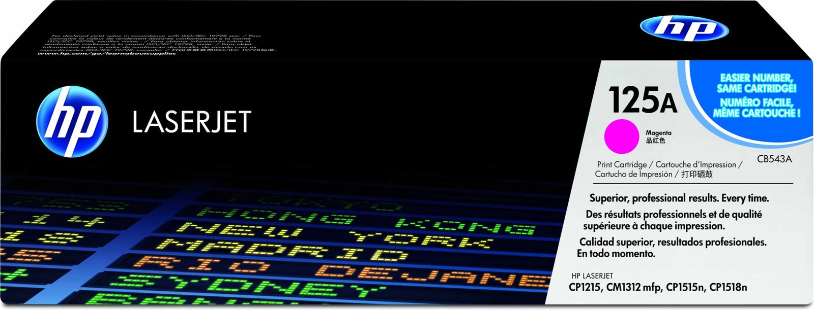 Toner HP LaserJet d’origine – 125A MAGENTA (CB542A) 1 Toner HP LaserJet d’origine – 125A MAGENTA (CB542A)