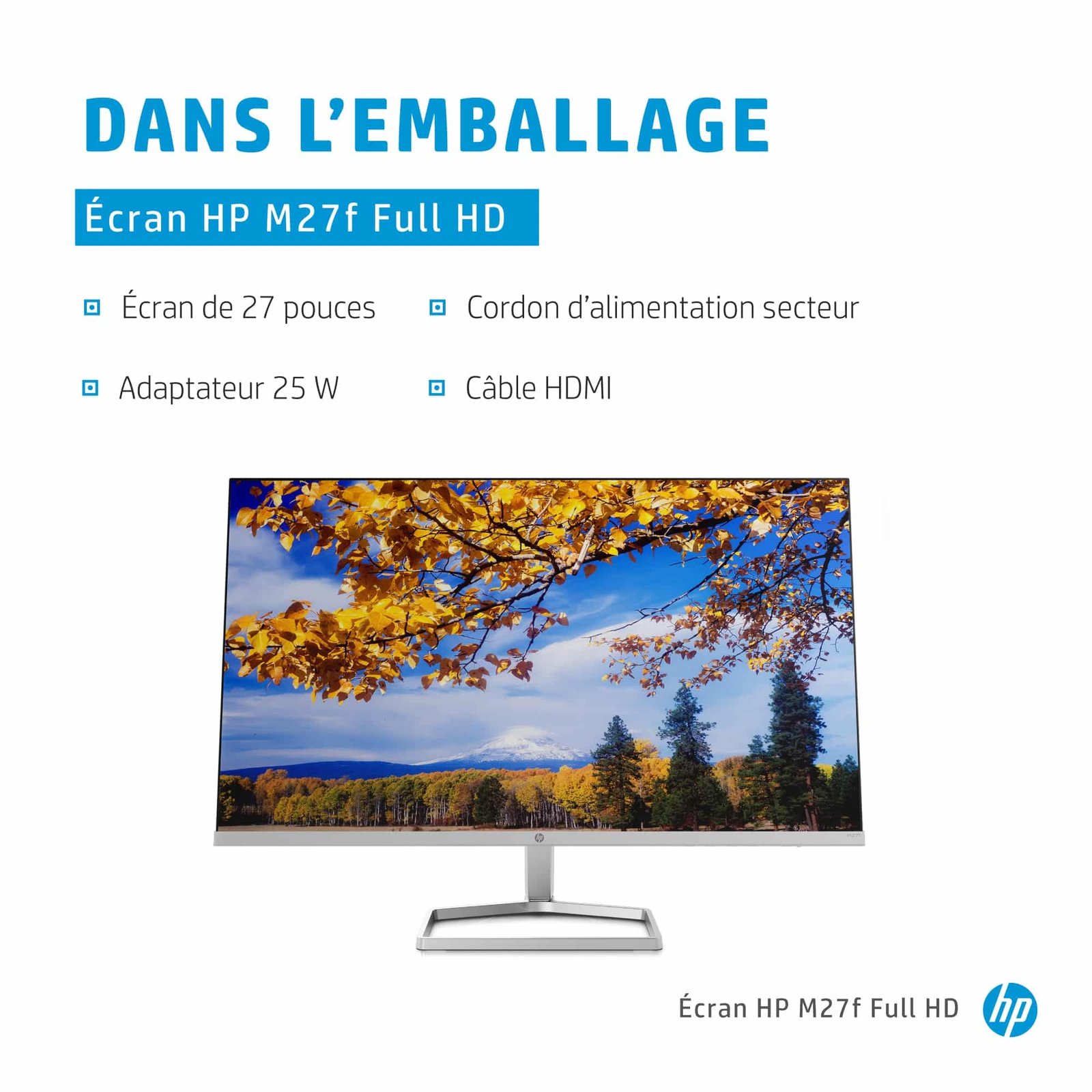 Écran HP M27f – 27″ FHD (2G3D3AS) 8 Écran HP M27f – 27″ FHD (2G3D3AS) – Image 8
