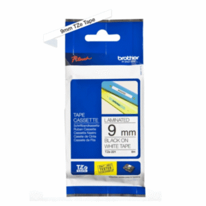 Cassette à ruban Brother TZe-221 – Noir sur blanc, 9 mm x 8 m
