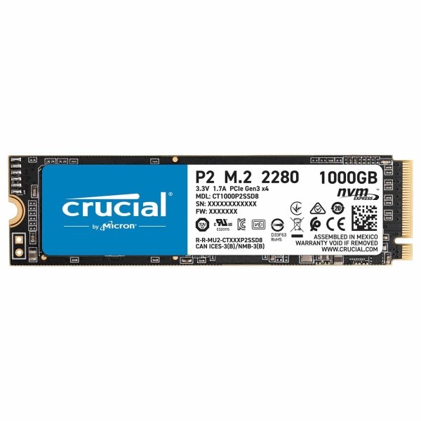 Disque Dur Crucial 1 To -SSD P2 M.2 PCIe NVMe (CT1000P2SSD8) 1 Disque Dur Crucial 1 To -SSD P2 M.2 PCIe NVMe (CT1000P2SSD8)