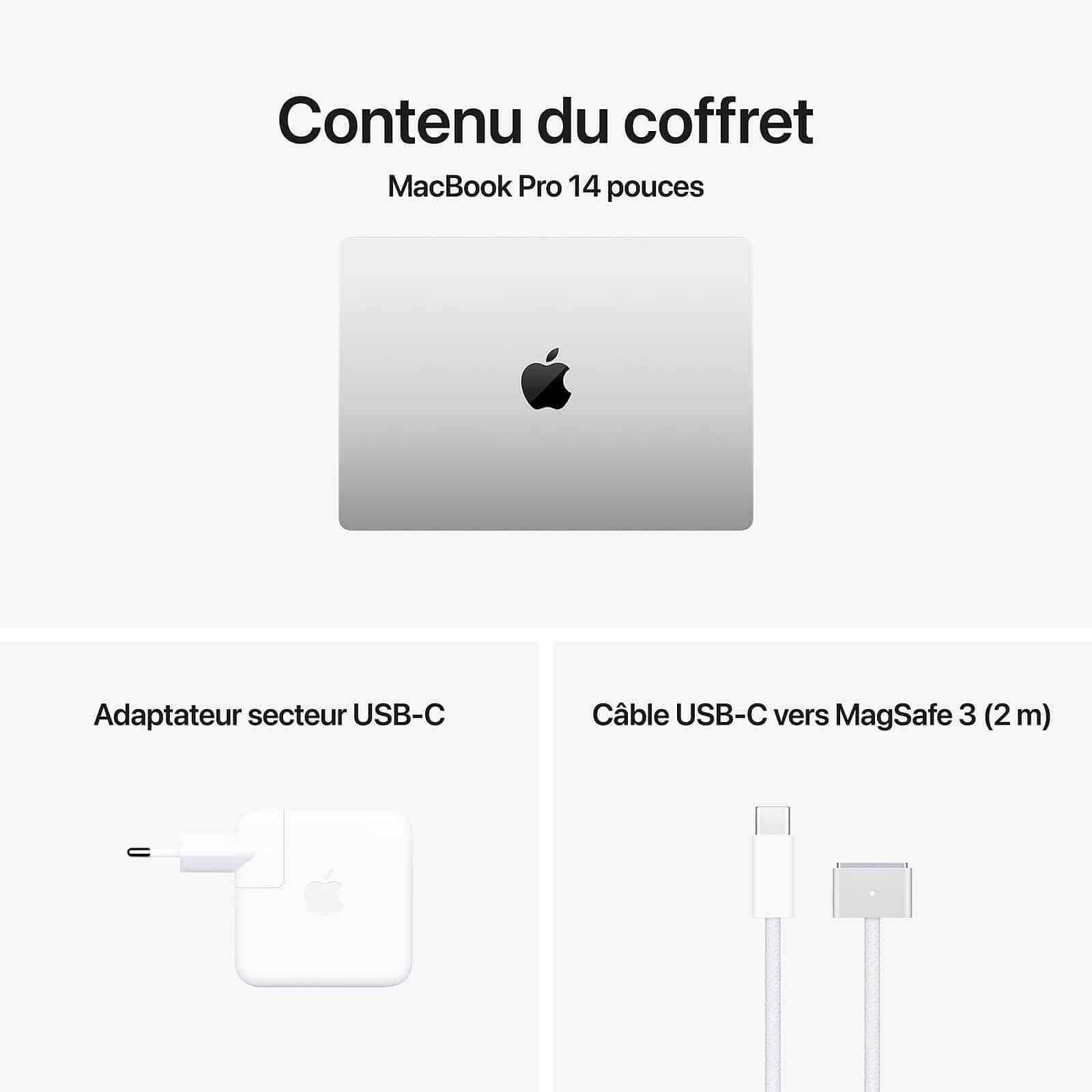 Apple MacBook Pro M4 Pro 14″ Argent 24 Go/512 Go (MX2E3FN/A) 3 Apple MacBook Pro M4 Pro 14″ Argent 24 Go/512 Go (MX2E3FN/A) – Image 3