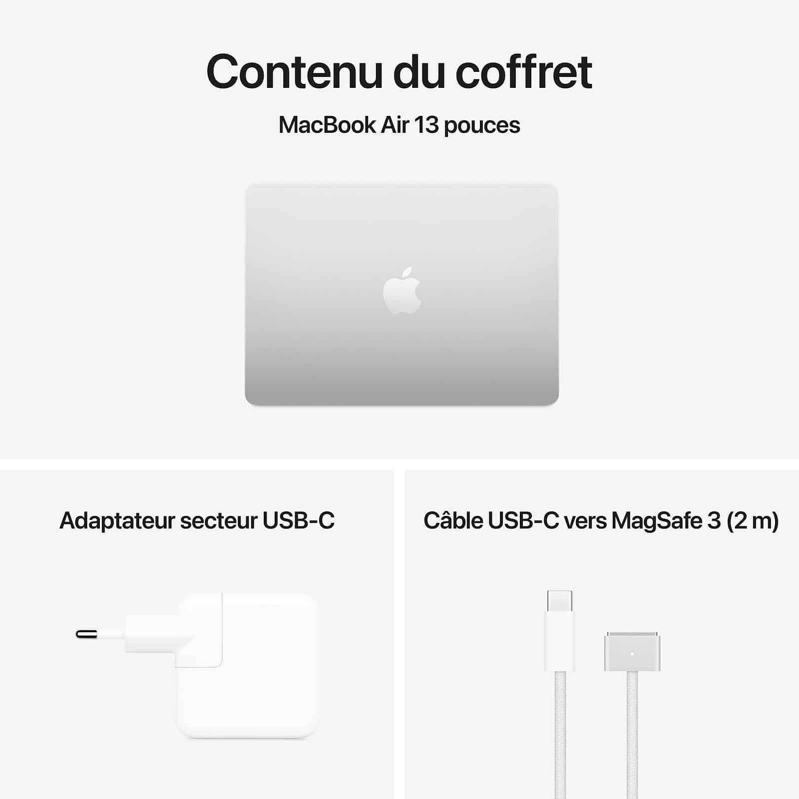 Apple MacBook Air M4 13 pouces (2025) Argent 16Go/512 Go (MW0X3FN/A) 3 Apple MacBook Air M4 13 pouces (2025) Argent 16Go/512 Go (MW0X3FN/A) – Image 3