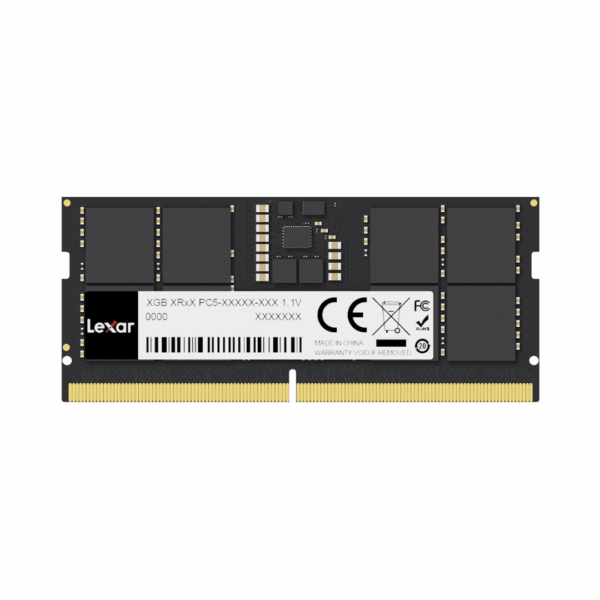LEXAR Mémoire RAM SODIMMDDR5 8Go 5600 MHz (LD5S08G56C46ST-BGS) 1 LEXAR Mémoire RAM SODIMMDDR5 8Go 5600 MHz (LD5S08G56C46ST-BGS)