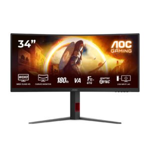 AOC Moniteur Gamer Incurvé CU34G4 – 34” 21:9 VA 180HZ (CU34G4)