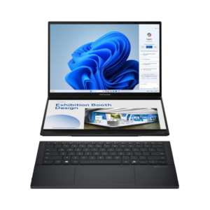 Asus Ordinateur Portable Zenbook Duo Ux8406ca 14″ U9 Oled Wqxga 32go 2to Ssd W11h Double Ecran Tactile Et Clavier Detachable 90nb14x1 M003a0