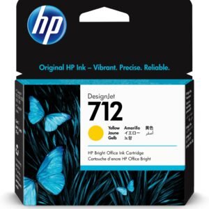 Cartouche d’encre grande capacité – HP 712 YELLOW (3ED69A)