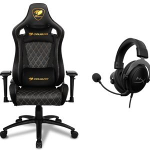 Chaise Gamer Cougar Armor-S Royal Gold + Casque Hyperx Cloud II Gunmetal (COUGAR-SROYAL) (4P5L9AA)