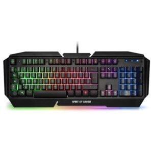 Clavier avec fil gamer Spirit of Gamer Pro-K5 – semi mécanique RGB(PRO-K5)