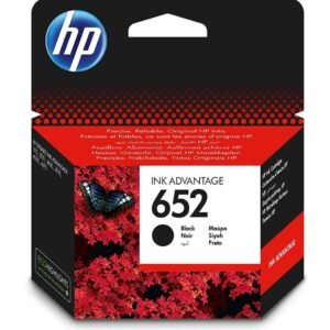 HP 652 Noir – Cartouche d’encre HP d’origine (F6V25AE)