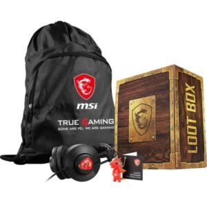 Pack MSI Loot Box – Casque Gamer + Sac à Dos Gamer + Porte à clé Lucky Chain (4719072743581)
