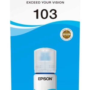 Epson 103 Cyan – Bouteille d’encre Epson EcoTank d’origine (C13T00S24A)