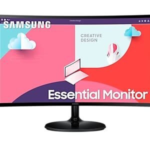 Ecran Incurve 24″ Samsung Essential Curved Monitor S3 Ls24c360eamxzn