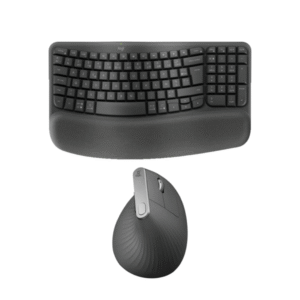 Ensemble Logitech Ergonomique Clavier Wave Keys Souris Mx Vertical