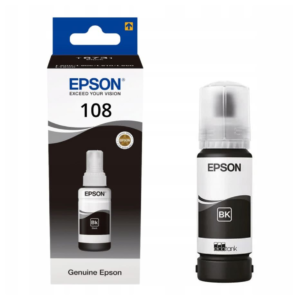 Epson 108 Noir Bouteille Dencre Ecotank Dorigine C13t09c14a 2