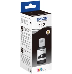 Epson 112 Black Bouteille Dencre Ecotank Dorigine C13t06c14a