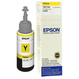 Epson 673 Y T6734 Jaune Bouteille Dencre Epson Dorigine C13t67344a
