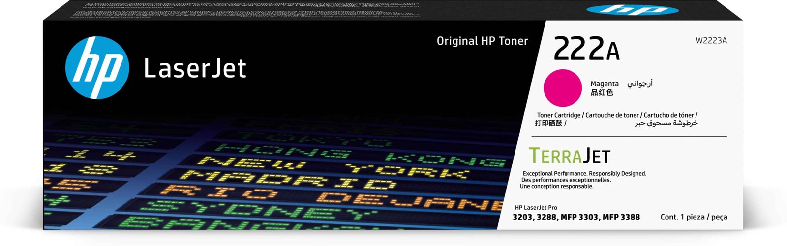 Toner HP LaserJet 222A – Magenta (W2223A) 1 Toner HP LaserJet 222A – Magenta (W2223A)