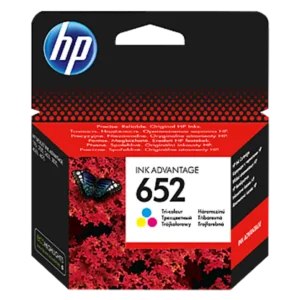 HP 652 trois couleurs – Cartouche d’encre HP d’origine (F6V24AE)