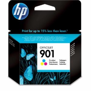 HP 901 trois couleurs – Cartouche d’encre HP d’origine (CC656AE)
