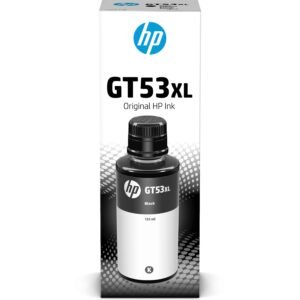 HP GT53XL Noir – Bouteille d’encre grande capacité HP d’origine (1VV21AE)