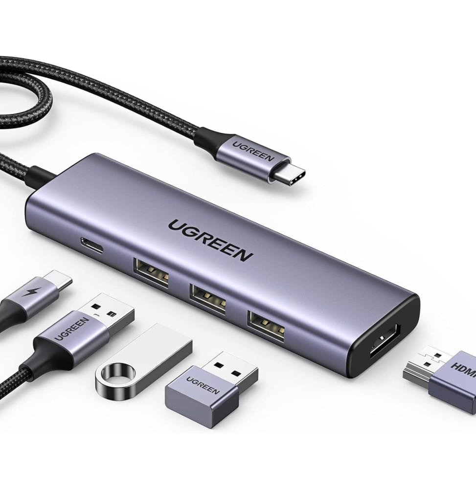 UGREEN HUB USB-C 5 EN 1 (15596) 1 UGREEN HUB USB-C 5 EN 1 (15596)