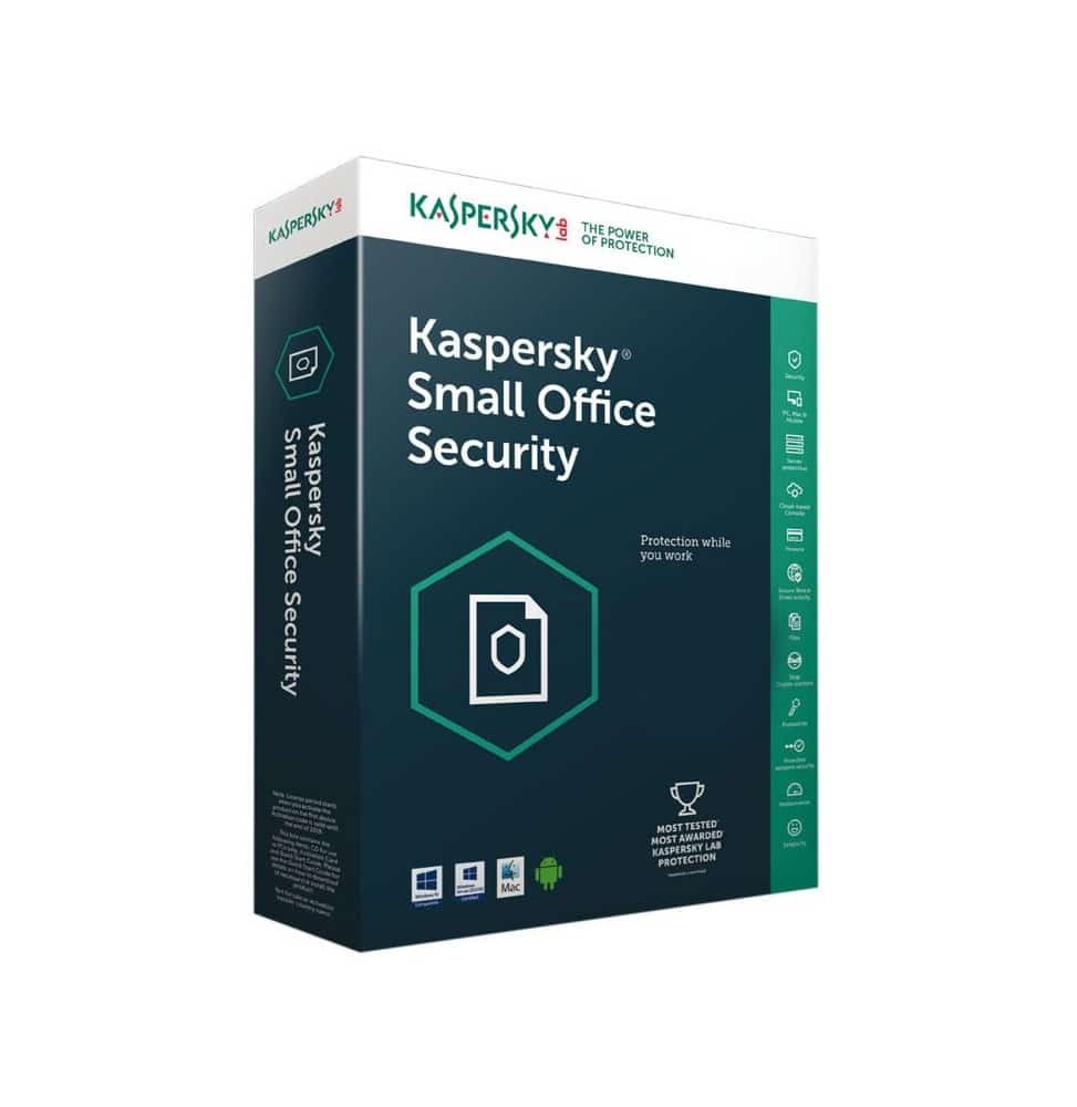 Kaspersky Small Office Security 8.0 | 1 Serveur / 10 Postes (KL45418BKFS-20MWCA) 1 Kaspersky Small Office Security 8.0 | 1 Serveur / 10 Postes (KL45418BKFS-20MWCA)