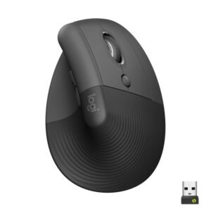 Logitech Souris Sans Fil Ergonomique Lift Droitier Bluetooth – Graphite (910-006473)