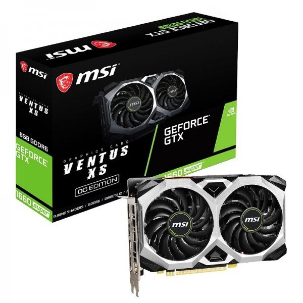 Cartes graphiques MSI GeForce GTX 1660 SUPER VENTUS XS OC 6GB GDDR6 (MSIGTX1660S) 1 Cartes graphiques MSI GeForce GTX 1660 SUPER VENTUS XS OC 6GB GDDR6 (MSIGTX1660S)