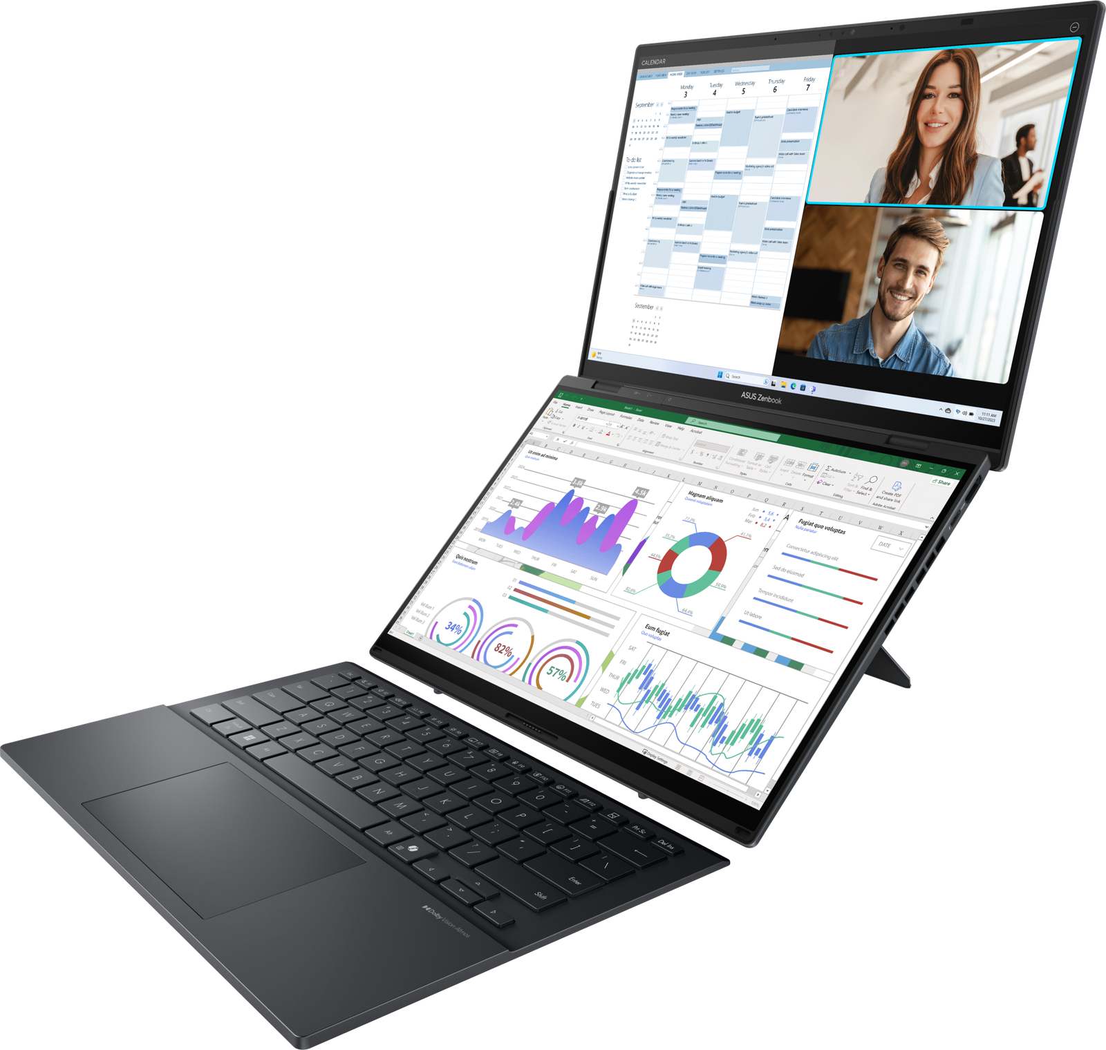 Ordinateur portable Asus Zenbook Duo (UX8406CA-PZ043W) 3 Ordinateur portable Asus Zenbook Duo (UX8406CA-PZ043W) – Image 3