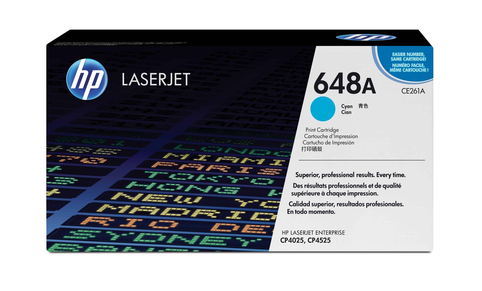 Toner HP LaserJet d’origine – 648A CYAN (CE261A) 1 Toner Hp Laserjet Dorigine 648a Cyan Ce261a